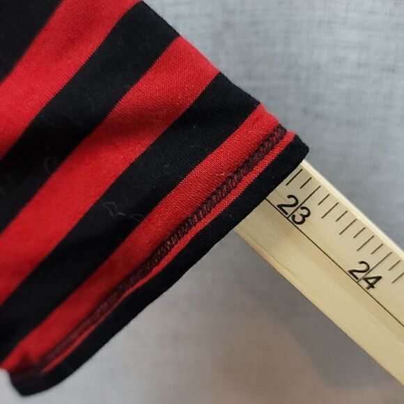 Cute Ruby Red Stiped Teeshirt - Picture 5 of 9